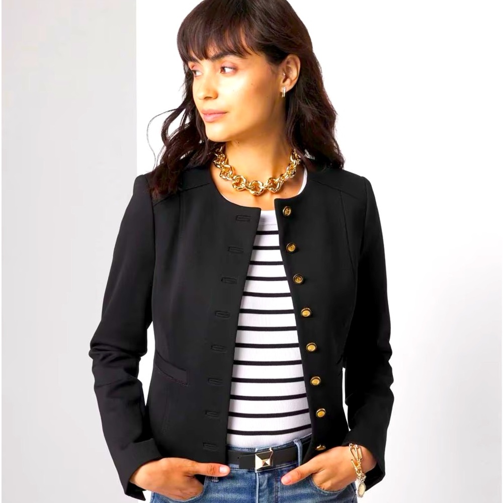 NWT WHBM Crop Luxe Stretch Jacket